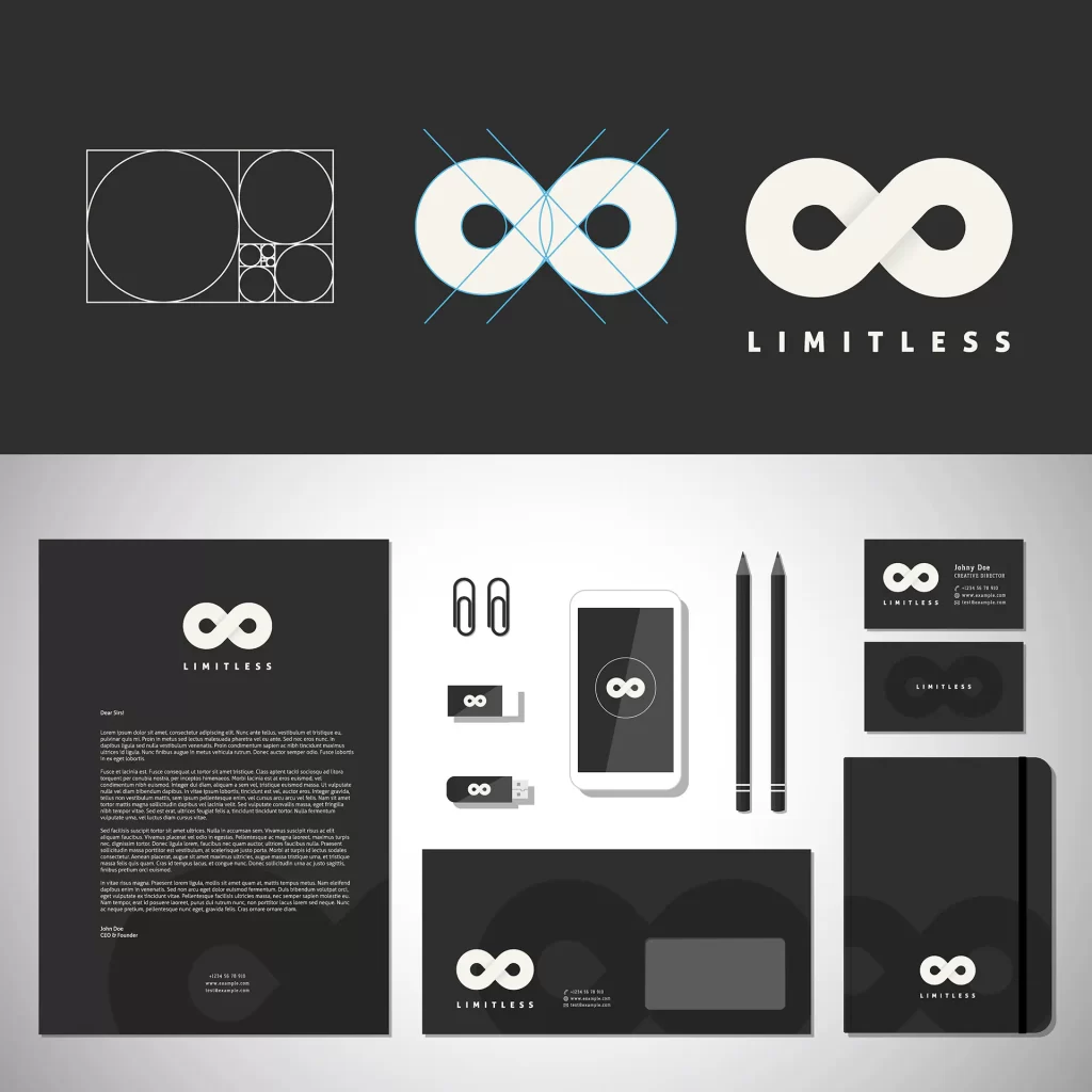 Custom logo and visual identity design Dubai